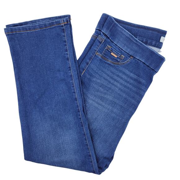 Nine West Denim - Nine West Women's Heidi Pull On Straight Leg Denim Jeans Size 16 Stretch Comfort